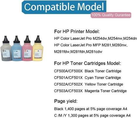 Wholesale Toner Refill Powder Hp Printer Color Toner 202a CF500A CF501A CF502A for Hp Laser Printer Refill Bulk Toner Powder