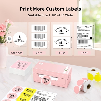 Phomemo 241Bt Bluetooth Thermal Label Printer 4x6 Shipping Label Machine for Warehouse Logistics Online Stores