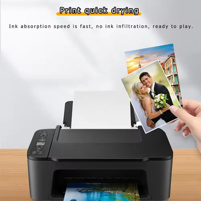 Hot Sale 260gsm A4 A3 Cast Coated Double Sides High Glossy Inkjet Photo Paper for Printing